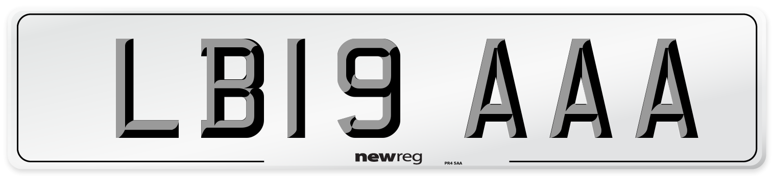 LB19 AAA Number Plate from New Reg